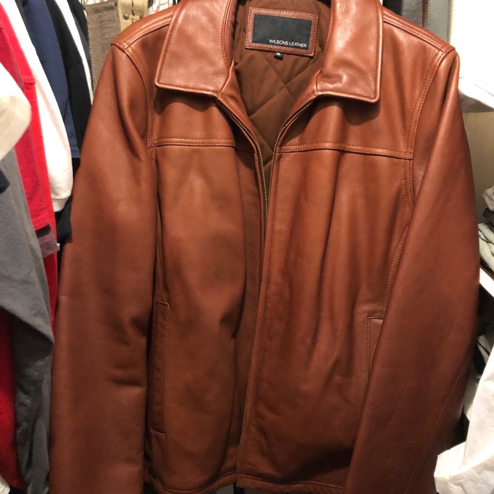 Men’s leather jacket - XL